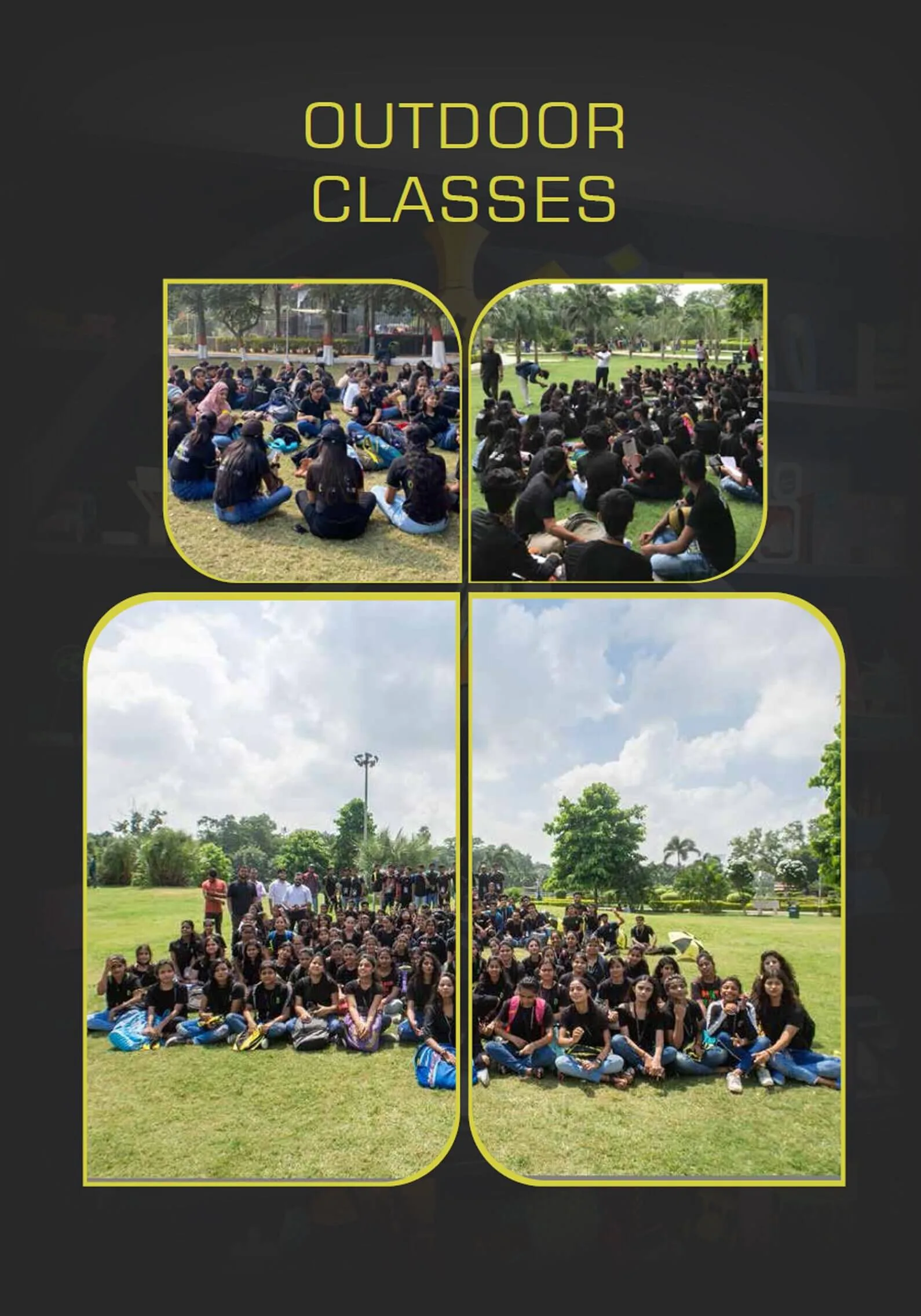Dezine Quest outdoor classes for NIFT coaching students in Patna
