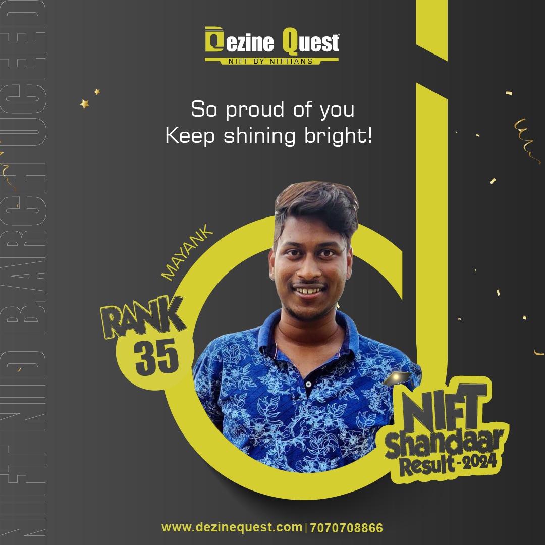 Our specialized coaching programs for NIFT and NID at Dezine Quest are tailored to help you excel. Get the edge you need to succeed in your design career!