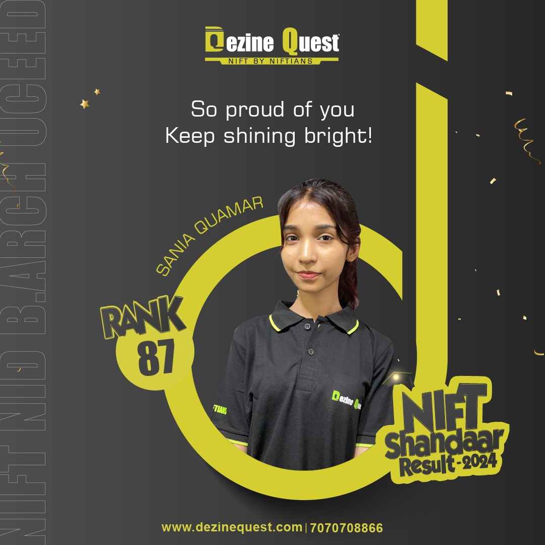 Craft a standout portfolio with Dezine Quest’s guidance. Our experts help you showcase your creativity and skills, making a lasting impression on NIFT and NID panels.